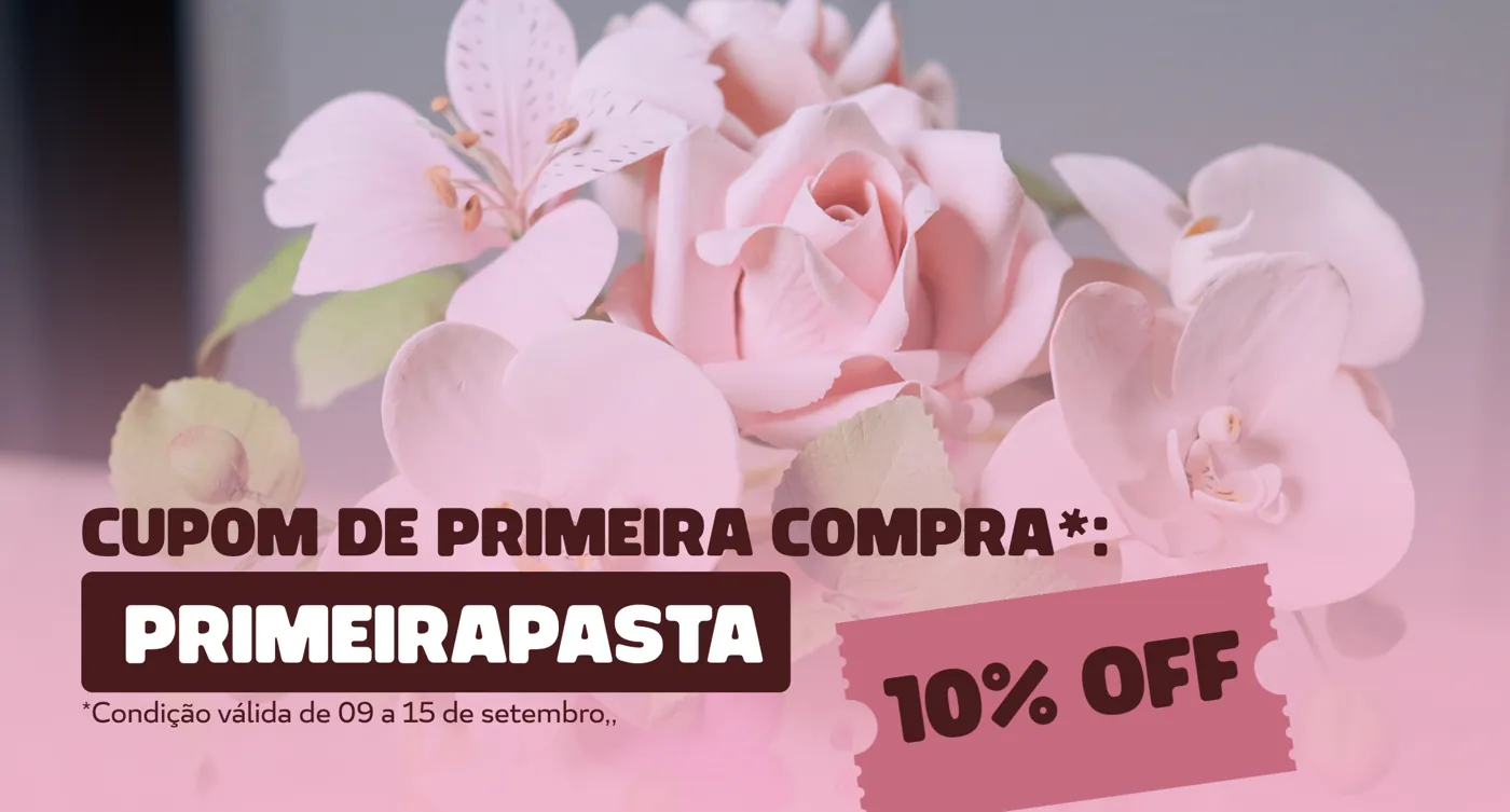 Flores artísticas feitas com Pasta Milk